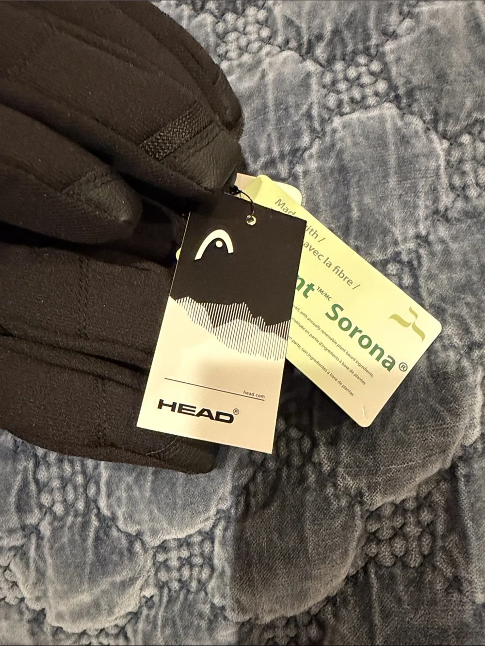 HEAD Black Winter Ski Gloves with Grip